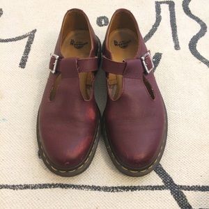 ‘Polly Smooth’ Mary Janes in Oxblood